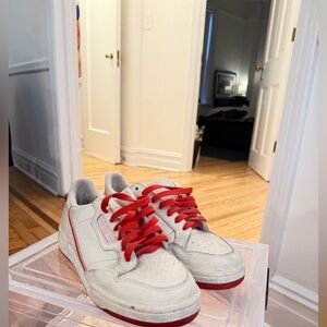 ADIDAS CONTINENTAL 80  - RED / WHITE